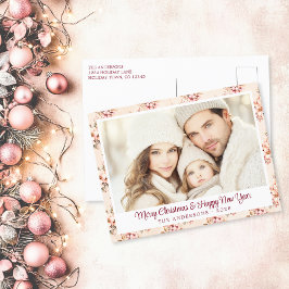 Postal Festiva Personalizable Floral Vintage Pastel