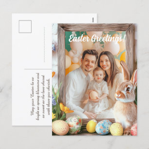 Postal Festiva Personalizable 🐇 Hoppy Easter Wonderland