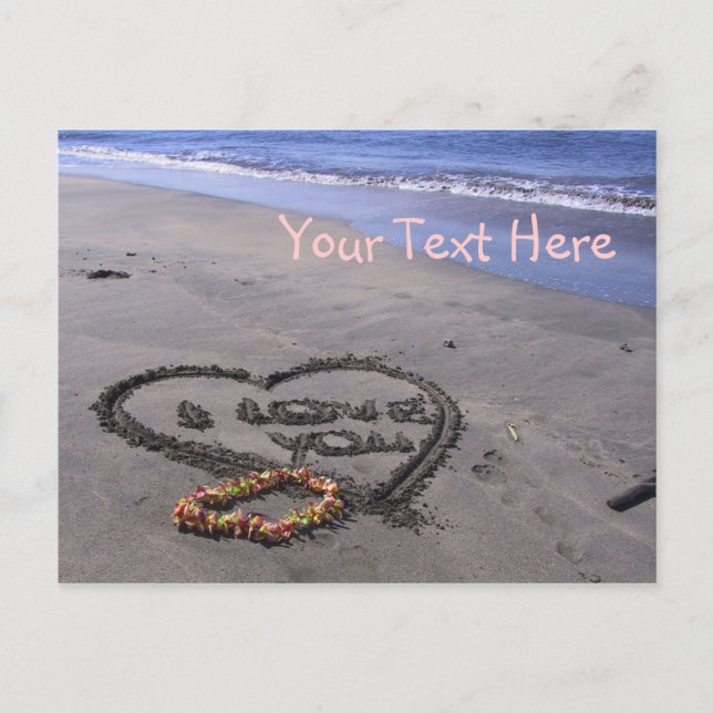 Postal Festiva Personalizable San Valentín (Anverso)