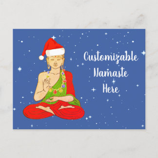 Postal Festiva Personalizable Santa Buddha Namaste