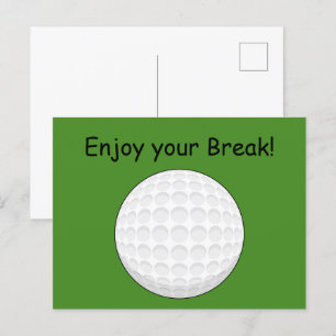 Postal Festiva Personalización de bolas de golf