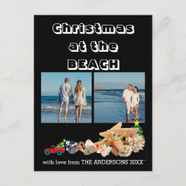 Postal Festiva Personalizado Beach 🎄 Navidades Collage