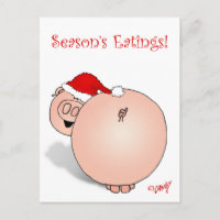 Personalizado de Cerdo de Season's Greetings (Eati
