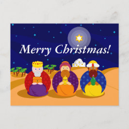 Postal Festiva Personalizado de "Los Tres Reyes" / "Tres Sabios",