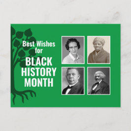 Postal Festiva Personalizado DE MES DE HISTORIA NEGRA Moderna. Fo