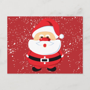 Postal Festiva Personalizado de Navidades de Cute Santa Claus