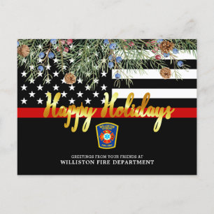 Postal Festiva Personalizado de Navidades del Departamento de Bom