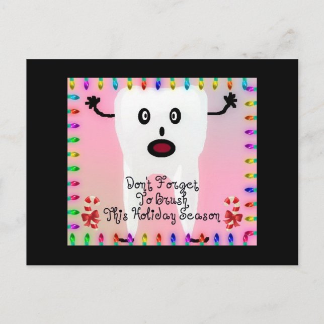 Postal Festiva Personalizado de Navidades dentistas (Anverso)