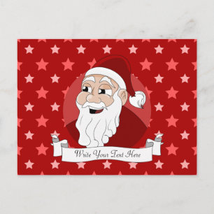 Postal Festiva Personalizado de Santa Claus