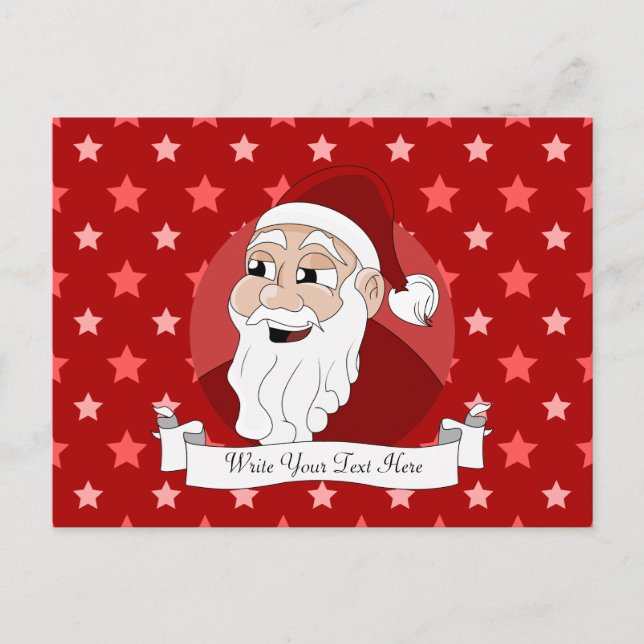 Postal Festiva Personalizado de Santa Claus (Anverso)