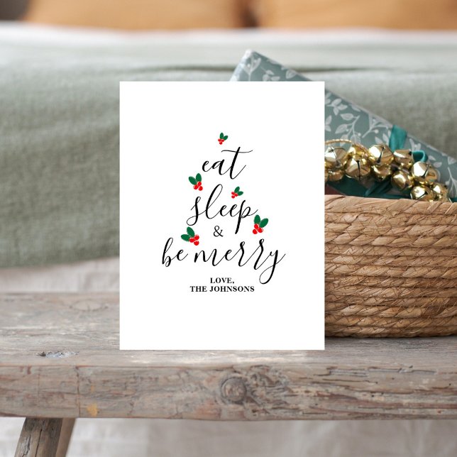 Postal Festiva Personalizado divertido Moda de texto árbol de Nav (Subido por el creador)
