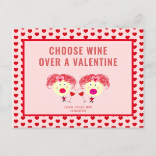 Postal Festiva Personalizado el día del mejor amigo de Galentine