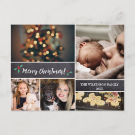 Postal Festiva Personalizado, Feliz Navidad, Cartón, Foto