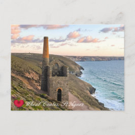 Postal Festiva Personalizado Heart Wheal Coates St Agnes Cornwall