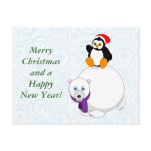 personalizado moderno de un pingüino que monta un 