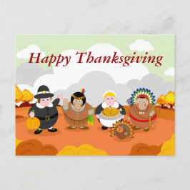 Postal Festiva Personalizado moderno del primer Día de Acción de