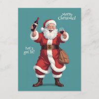 Personalizado Textos Divertidos borrachos Santa