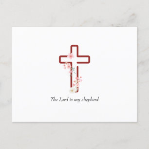 Postal Festiva Personalizar Navidades Holly Cross