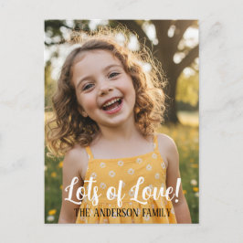 Postal Festiva Personalized Valentine Photo Postcard