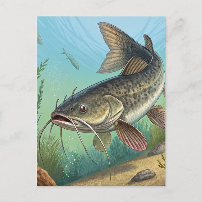 Postal Festiva Pescado (Anverso)