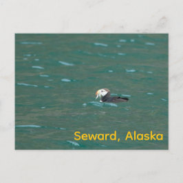 Postal Festiva Pescado alimentado con puré