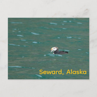 Postal Festiva Pescado alimentado con puré