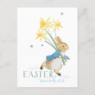 Postal Festiva Peter Rabbit   Deseos de Pascua