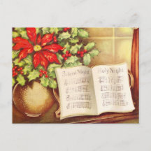 Piano vintage, Navidades de nointsettia nocturna s