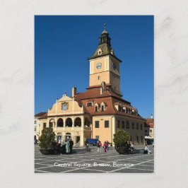 Postal Festiva Piata Sfatului, Brasov, Rumania, en un