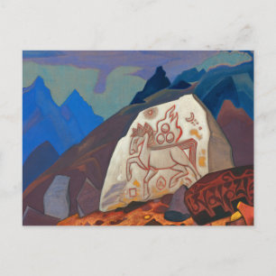 Postal Festiva Piedra blanca, Rótulos de Chintamani por Roerich