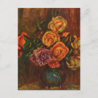 Pierre Auguste Renoir con vida de Rosas