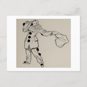 Postal Festiva Pierrot Postcard