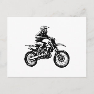 Postal Festiva Piloto de Moto de Tierra 