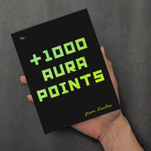 Postal Festiva Pintado a mano + 1000 puntos de Aura 