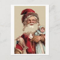 Pintura de Santaclaus y juguetes