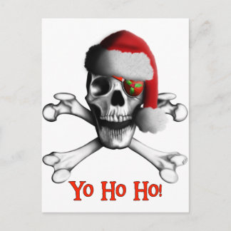 Postal Festiva Pirata de navidades