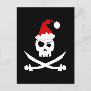 Postal Festiva Pirata Santa