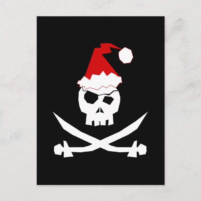 Postal Festiva Pirata Santa (Anverso)