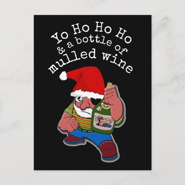 Postal Festiva Pirata Santa (Anverso)