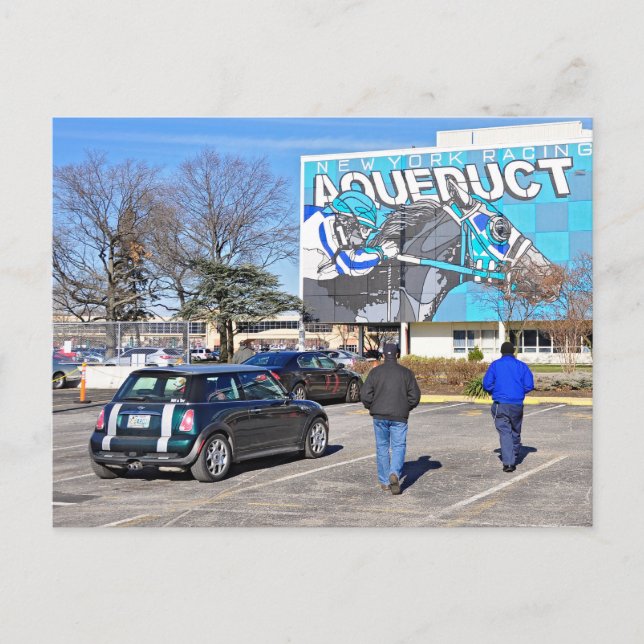 Postal Festiva Pista del acueducto el el día de Año Nuevo (Anverso)