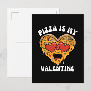 Postal Festiva Pizza Es Mi San Valentín