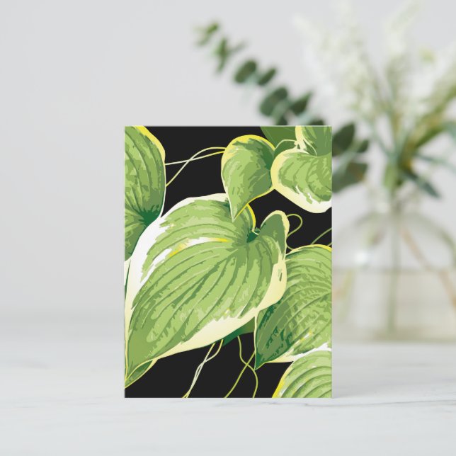 Postal Festiva Planta Ficus 3 (Anverso de pie)
