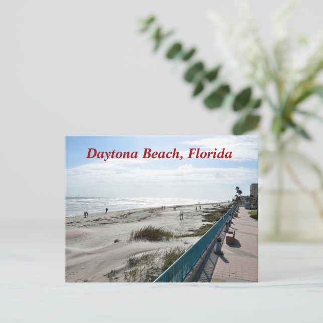 Postal Festiva Playa Daytona, Florida (Anverso de pie)