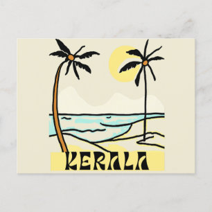 Postal Festiva playa de kerala india para malayalés