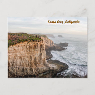 Postal Festiva Playa de Santa Cruz, California