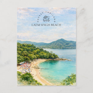 Postal Festiva Playa Laem Singh Phuket Tailandia Regalo de Acua