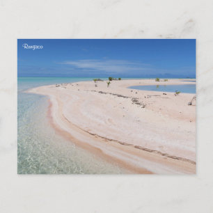 Postal Festiva Playa tropical de Rangiroa