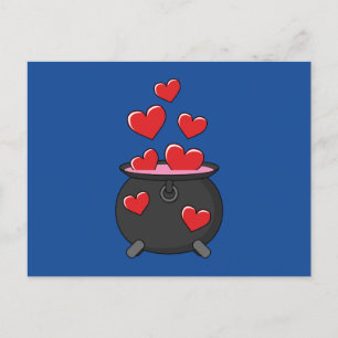 Postal Festiva Poción de amor de corazón