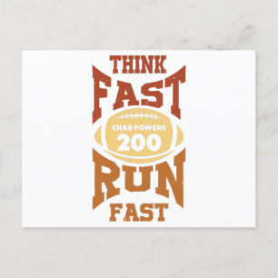 Postal Festiva Poderes de Chad - Piensa en rápida carrera - Retro