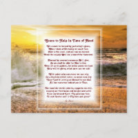 Poema cristiano "Ayuda en tiempo de necesidad"